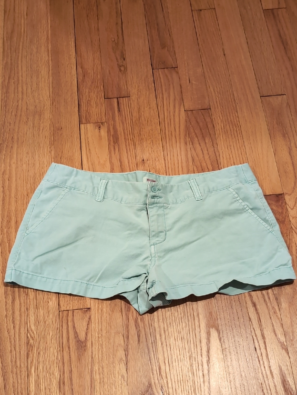 Mossimo Supply Co. Mint Green Cotton Bermuda Shorts